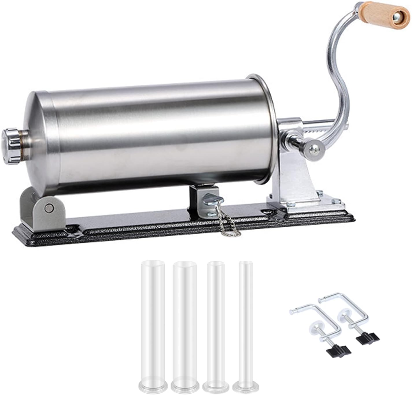 Embutidora de salchichas, máquina de salchichas de acero inoxidable, la mejor máquina profesional de llenado de salchichas de carne de cocina con 4