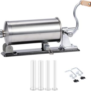 Embutidora de salchichas, máquina de salchichas de acero inoxidable, la mejor máquina profesional de llenado de salchichas de carne de cocina con 4 Embutidora de salchichas, máquina de salchichas de acero inoxidable, la mejor máquina profesional de llenado de salchichas de carne de cocina con 4