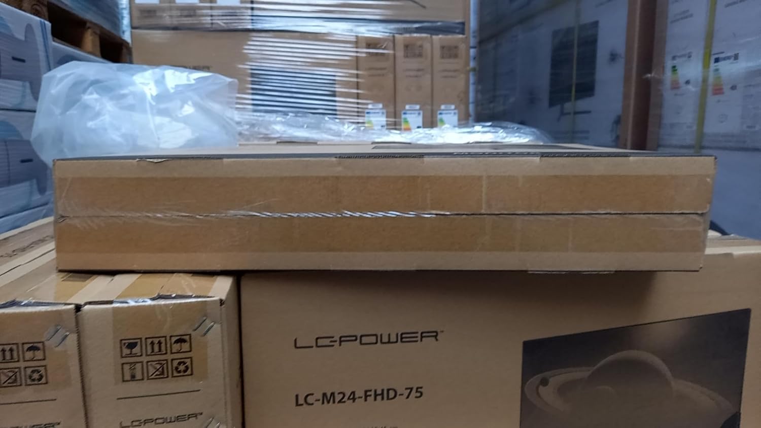 LC-Power Monitor PC, monitor FHD de 24 pulgadas para oficina en casa, resolución de 1920 x 1080, frecuencia de actualización de 75 Hz,