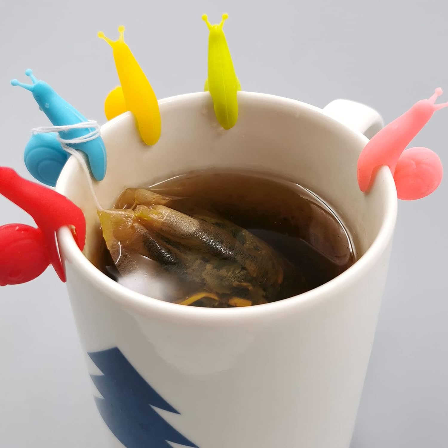 SNAIL GARDEN 300 bolsas de filtro de té, infusor de té para té de hojas sueltas con 1 pinza para bolsa de té y 5 soportes para bolsas de té, papel