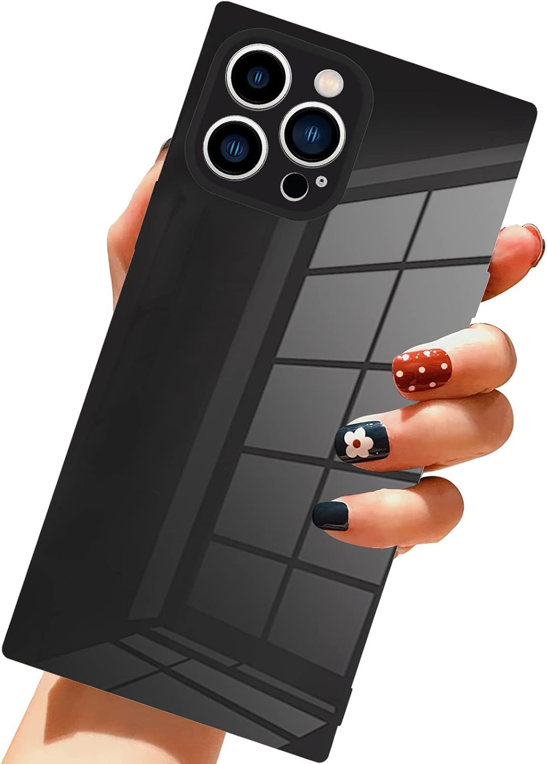 LSL Funda para iPhone 13 Pro de poliuretano termoplástico suave negro, anticaídas, antiarañazos, absorción de golpes, funda protectora inalámbrica