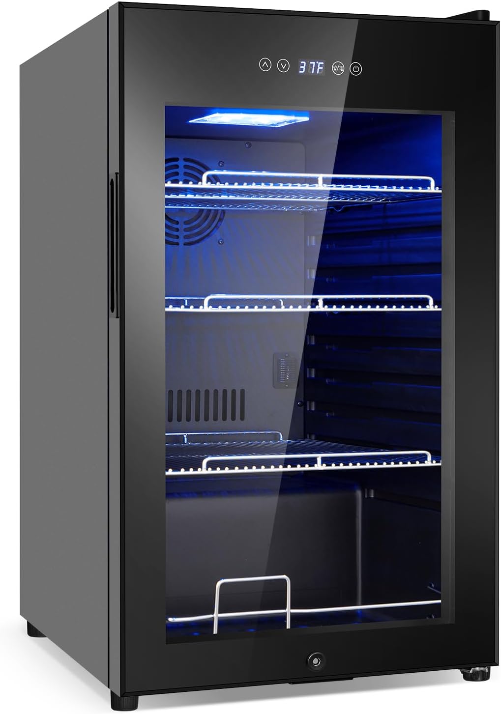 Refrigerador de bebidas de 17 pulgadas de ancho  Enfriador de bebidas para 126 latas con puerta de vidrio  Mini refrigerador de cerveza para