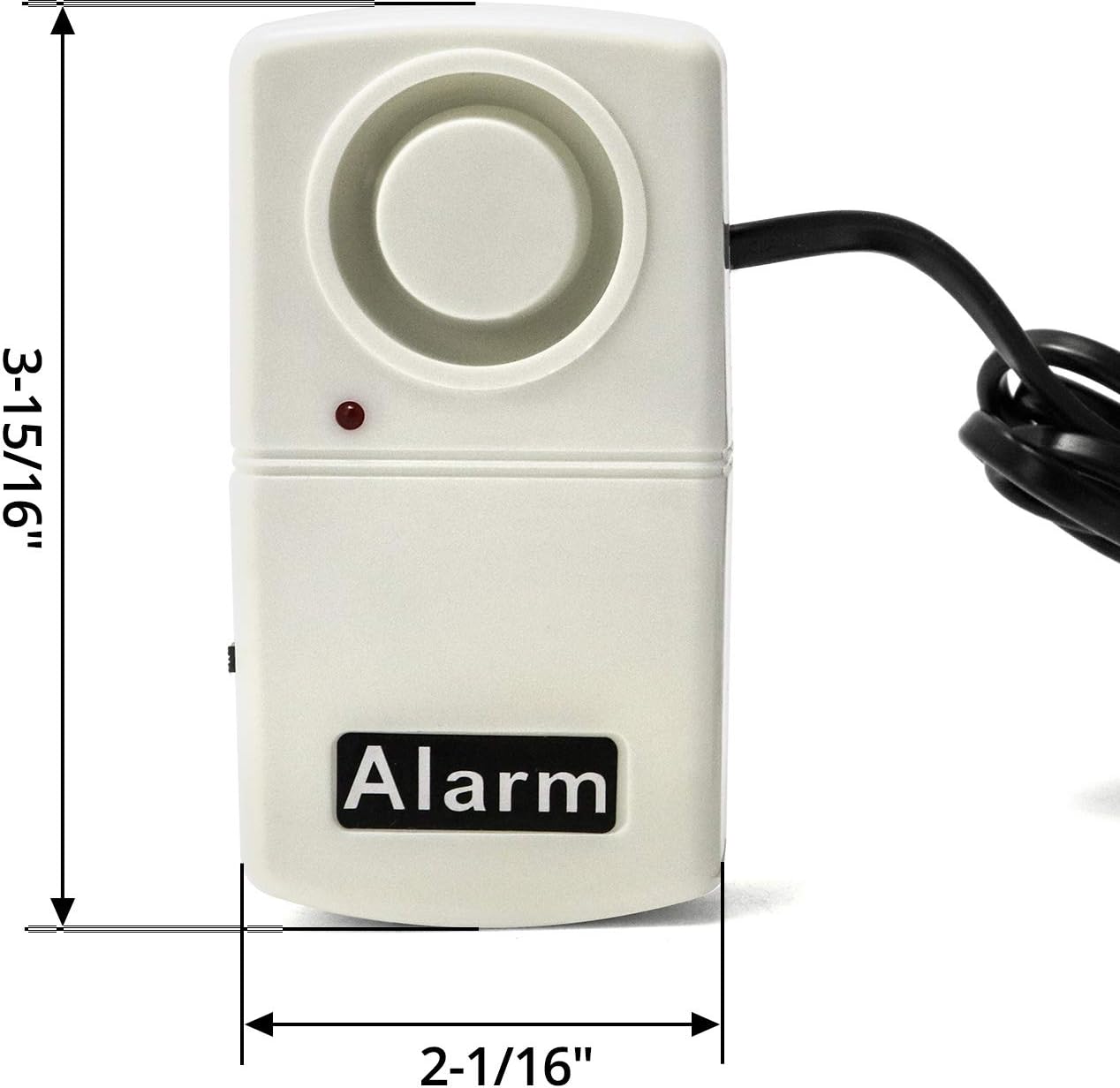 QWORK Alarma de falla de energía, alarma de corte de energía automática de corte de energía de 120 db, indicador LED inteligente de sirena de
