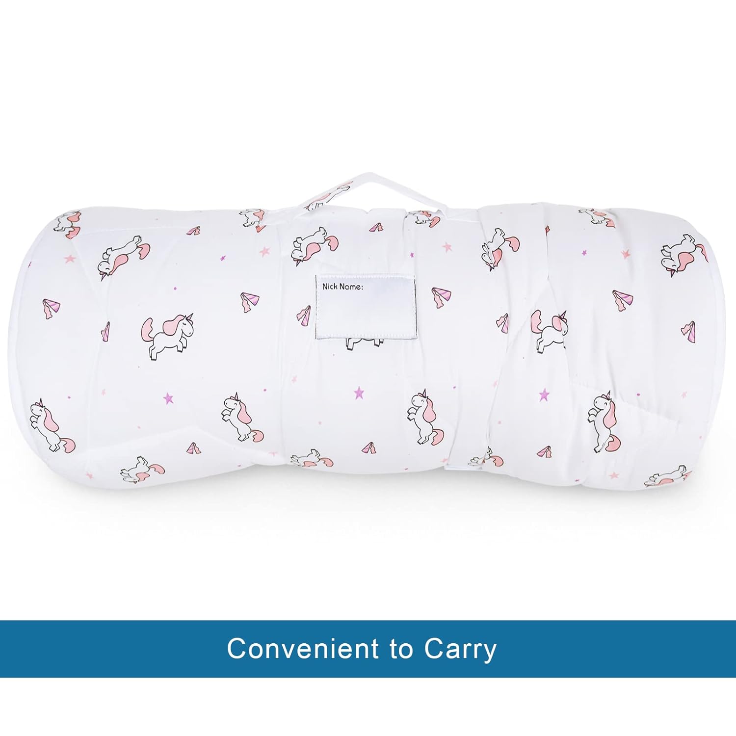 Tapete para siesta para niños pequeños con almohada y manta de 50 x 21 x 1.5 pulgadas, tapete para siesta para niños y niñas, súper suave y
