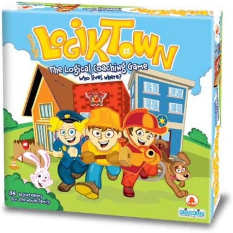 Logiktown El juego de entrenamiento lógico  Juego de rompecabezas para niños  A partir de 5 años  1 + jugadores  Tiempo promedio de juego de 20