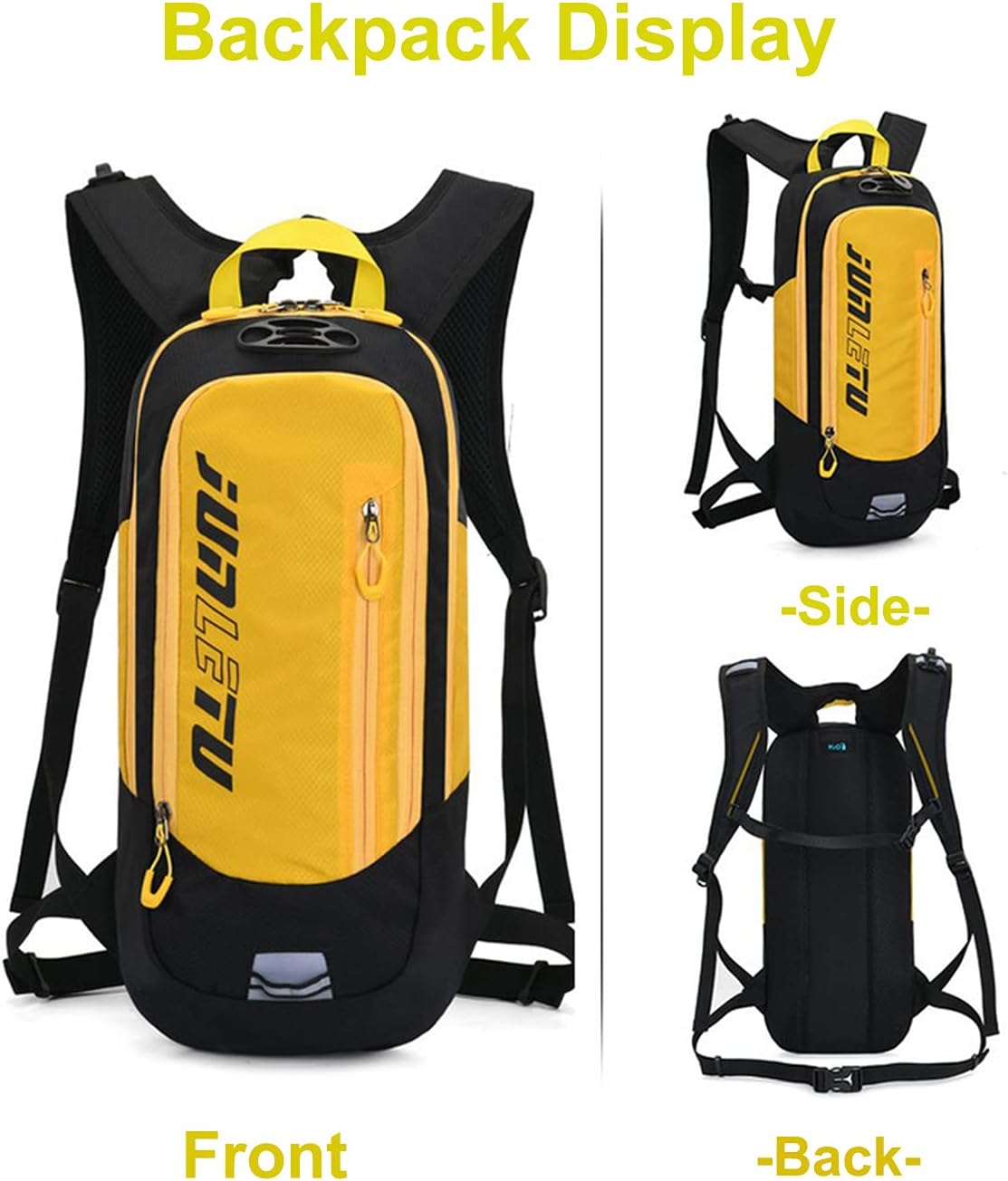 Croogo Paquetes de hidratación, mochila de hidratación con vejiga de hidratación de 2 litros, mochila de bicicleta impermeable transpirable para