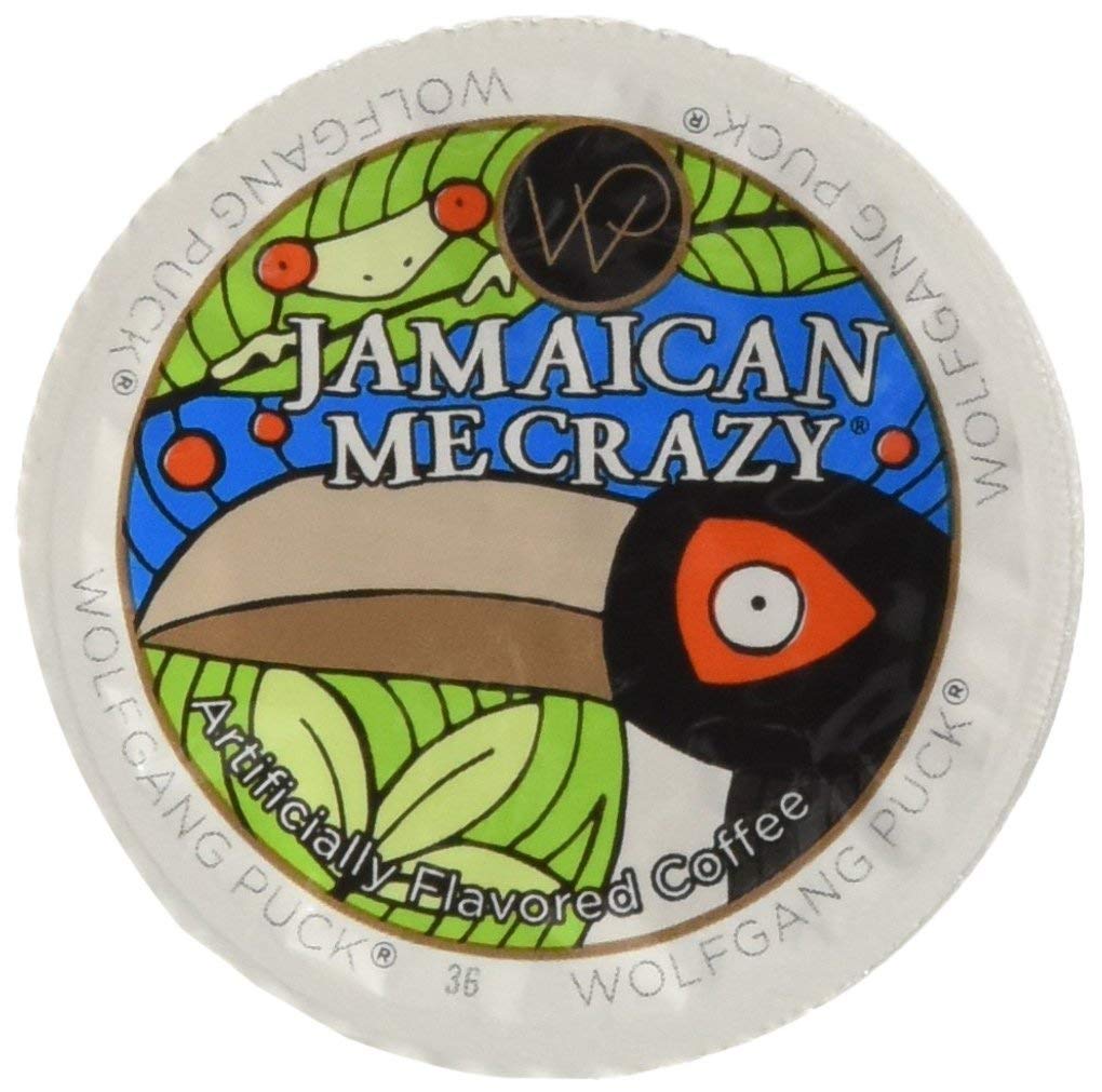 Wolfgang Puck Jamaican Me Crazy – Tazas individuales de café saborizado para Keurig, 24 unidades (paquete de 2)