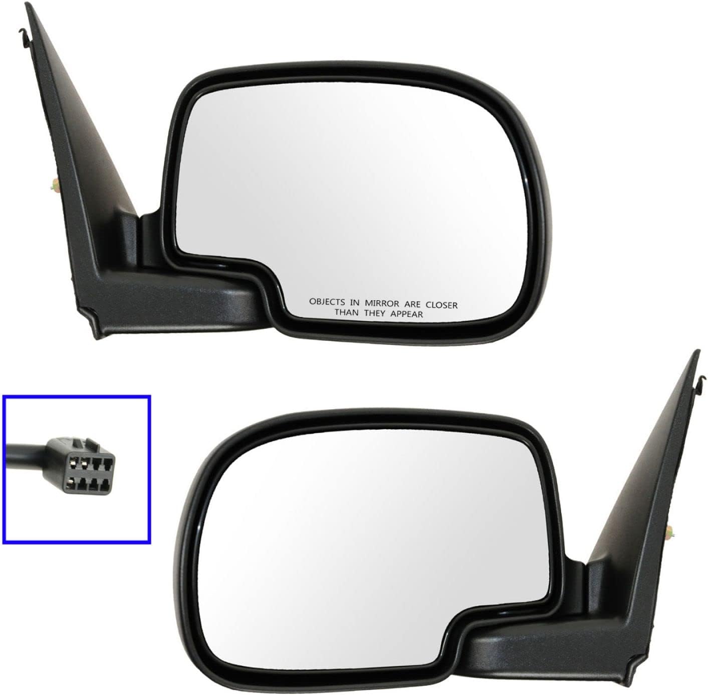 Juego de espejos retrovisores laterales cromados para camioneta Chevy GMC 99-02