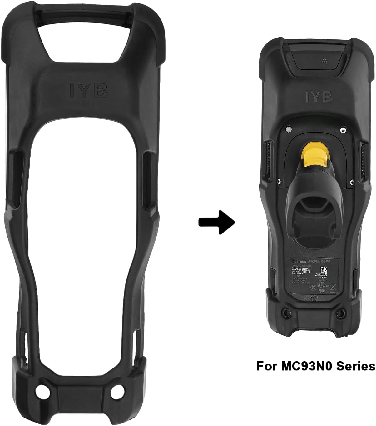Funda protectora de goma para Zebra MC9300 SG-MC93-RBTG-01