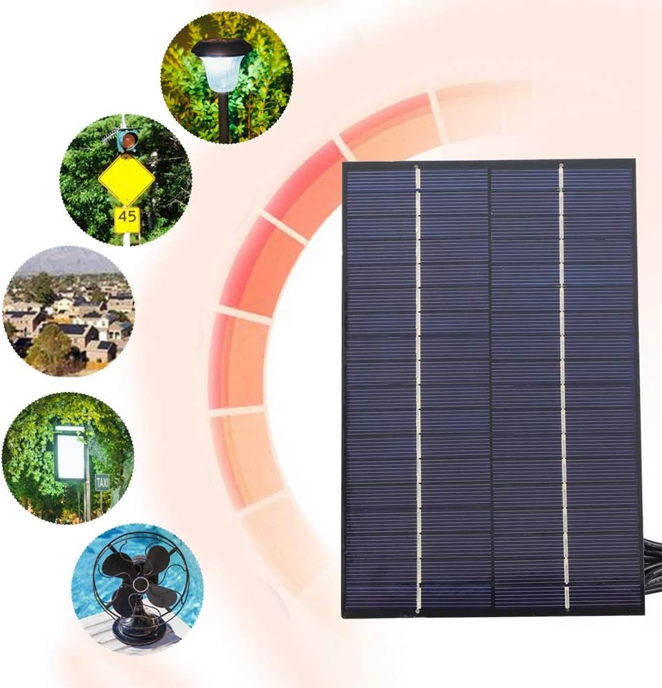 Solar Panel, 4.2W 18V Portable Efficient Polycrystalline Silicon Solar Cell Panel for DIY Power Charger, Energy Saving