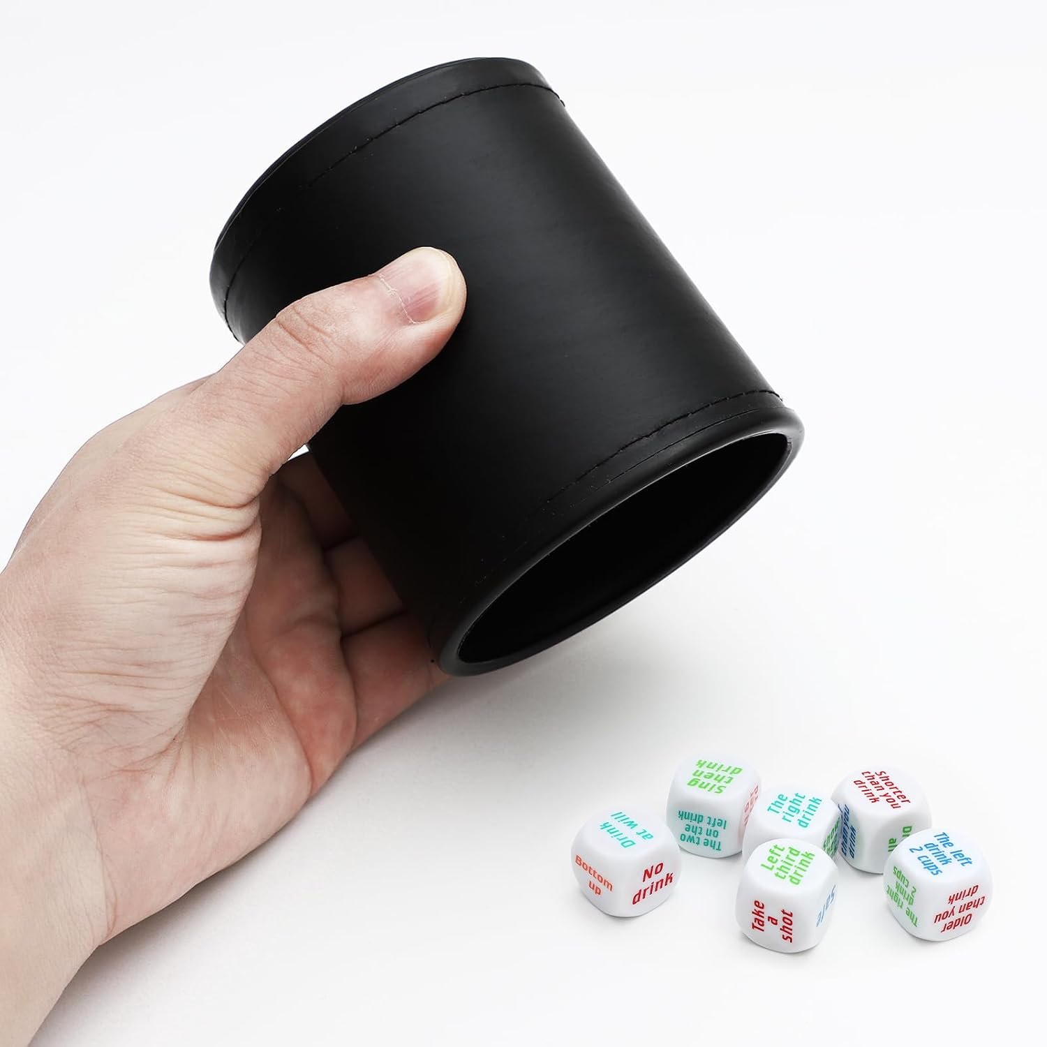 SOTOGO Juego de 7 dados para bar para beber, juego de dados para adultos, cumpleaños, boda, graduación, fiesta, recuerdos, juguetes