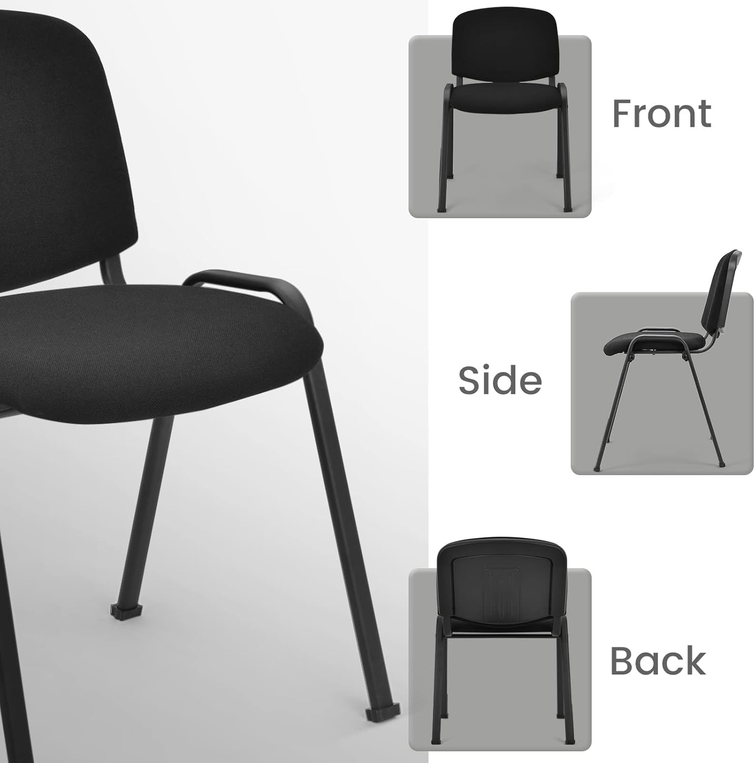 Giantex Set de 5 sillas de conferencia Elegant Design Office Set de espera para huéspedes