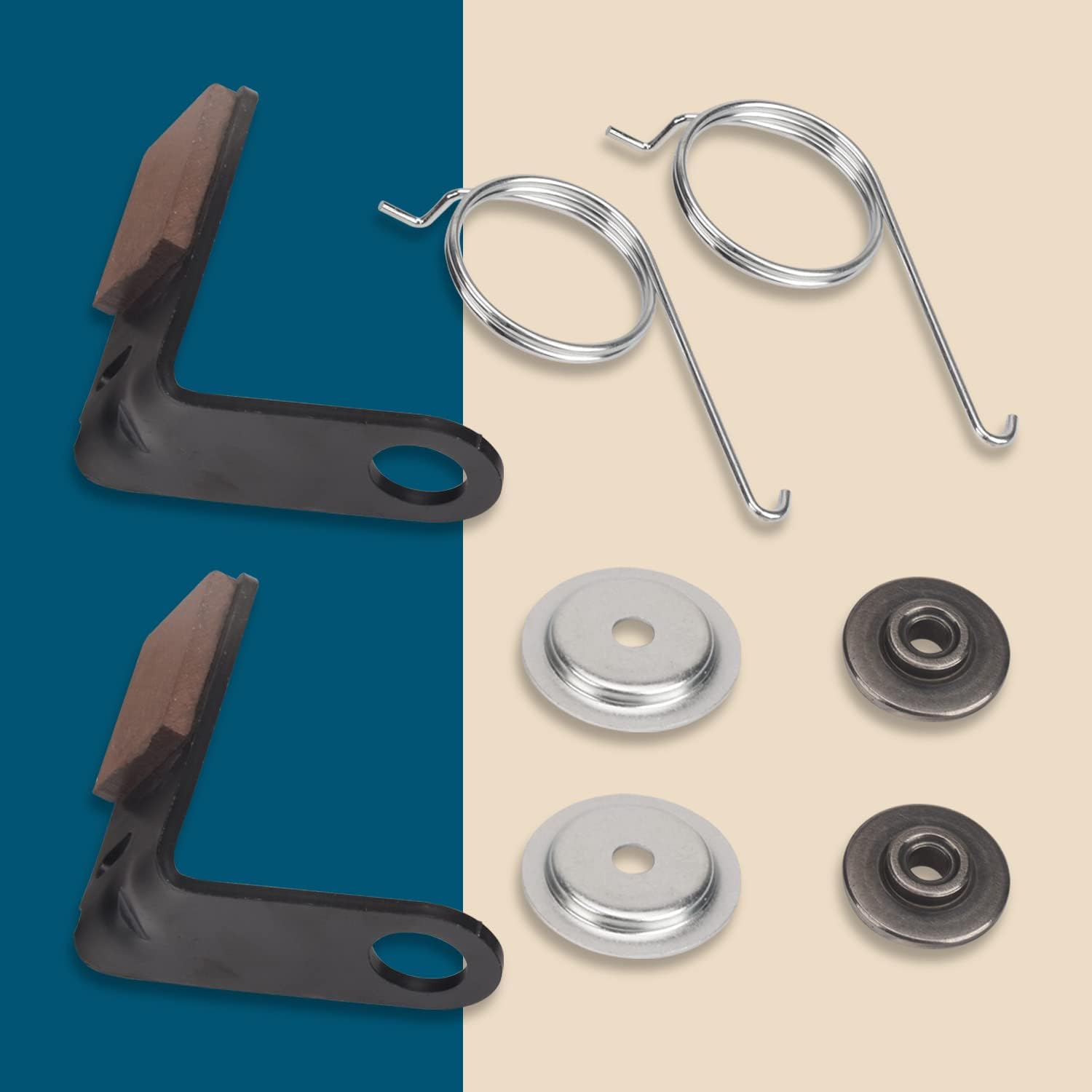 Pastilla de freno GY21943A – de Ohoho- Compatible con tractores de césped J-ohn Deere de 42 pulgadas L, D, X y LA, con retenedor GX20515 y resortes