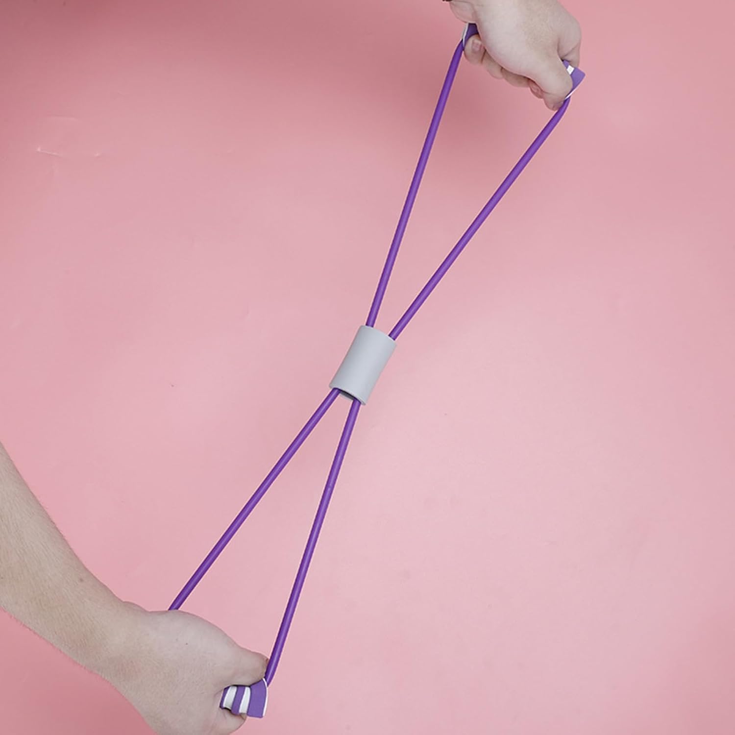 Figura 8 banda de resistencia, bandas de resistencia para mujeres y hombres, banda de resistencia de 8 formas para brazo, expansor de pecho, cuerda