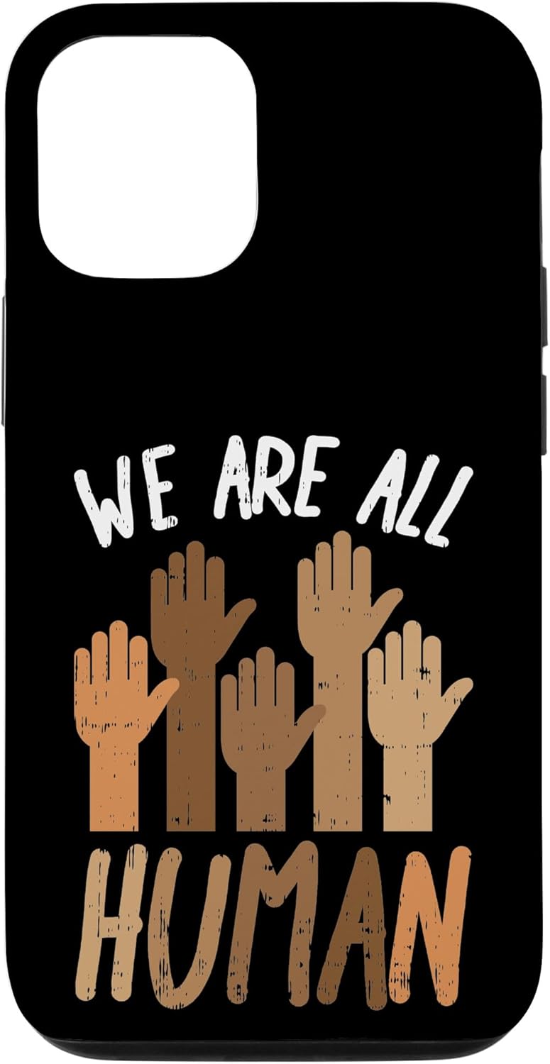 iPhone 14 We Are All Human Melanin Black Pride – Funda de regalo afroamericana