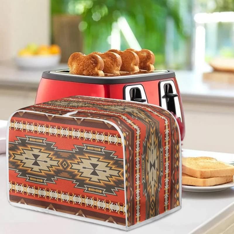 Southwest – Fundas para tostadoras florales rojas para hacer pan, fundas para electrodomésticos pequeños de cocina, funda para horno y tostadora,