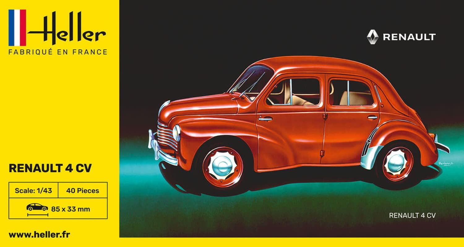 Heller Renault 4 CV Kit de construcción de modelos de coche (21 piezas)