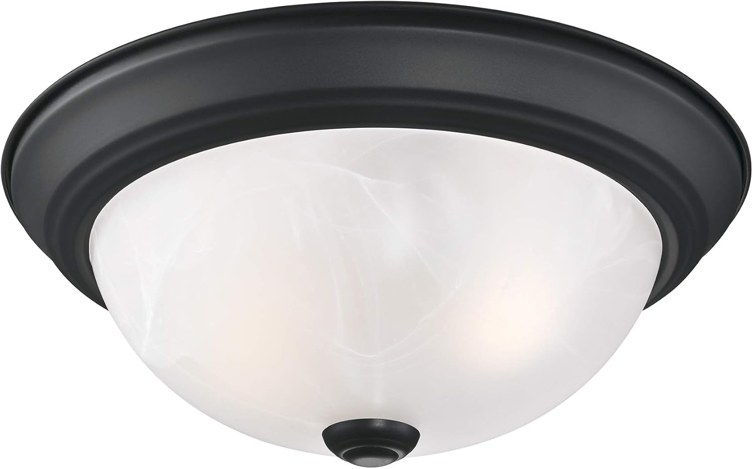 Design House 588251 Lámpara de techo tradicional de 2 luces regulable para interiores con cristal de alabastro para dormitorio, pasillo, cocina,