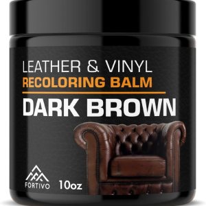 FORTIVO Bálsamo recolorante de cuero, restaurador de color de cuero, restaurador de cuero para sofás, removedor de arañazos de cuero, reparación de FORTIVO Bálsamo recolorante de cuero, restaurador de color de cuero, restaurador de cuero para sofás, removedor de arañazos de cuero, reparación de