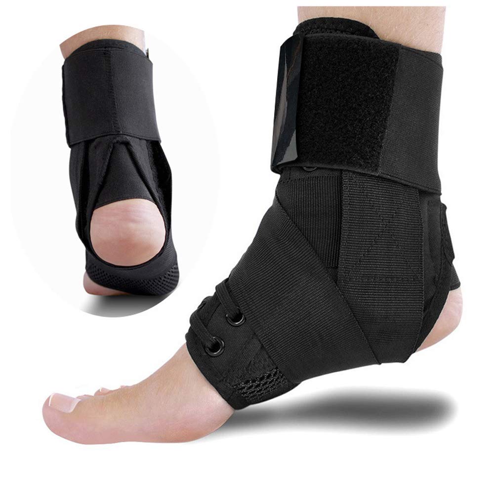 Tobillera estabilizadora de encaje, para mujeres y hombres, transpirable, ajustable, soporte de pie para deporte, esguince de tobillo, recuperación