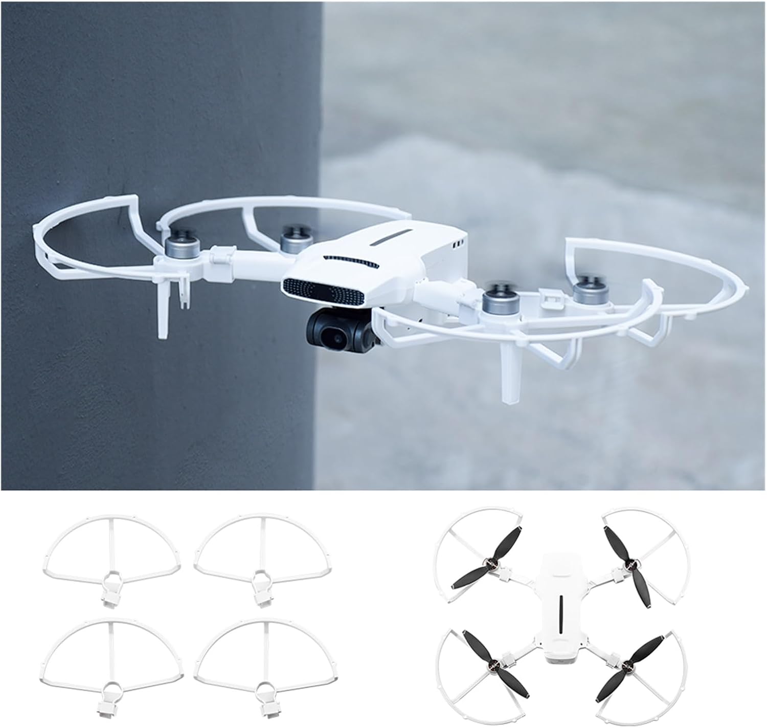 SeiZed Protector de hélice para FIMI X8 MiniMini V2 Quick Release Props Protector Anti-colisión Blade Protector Drone Accesorio
