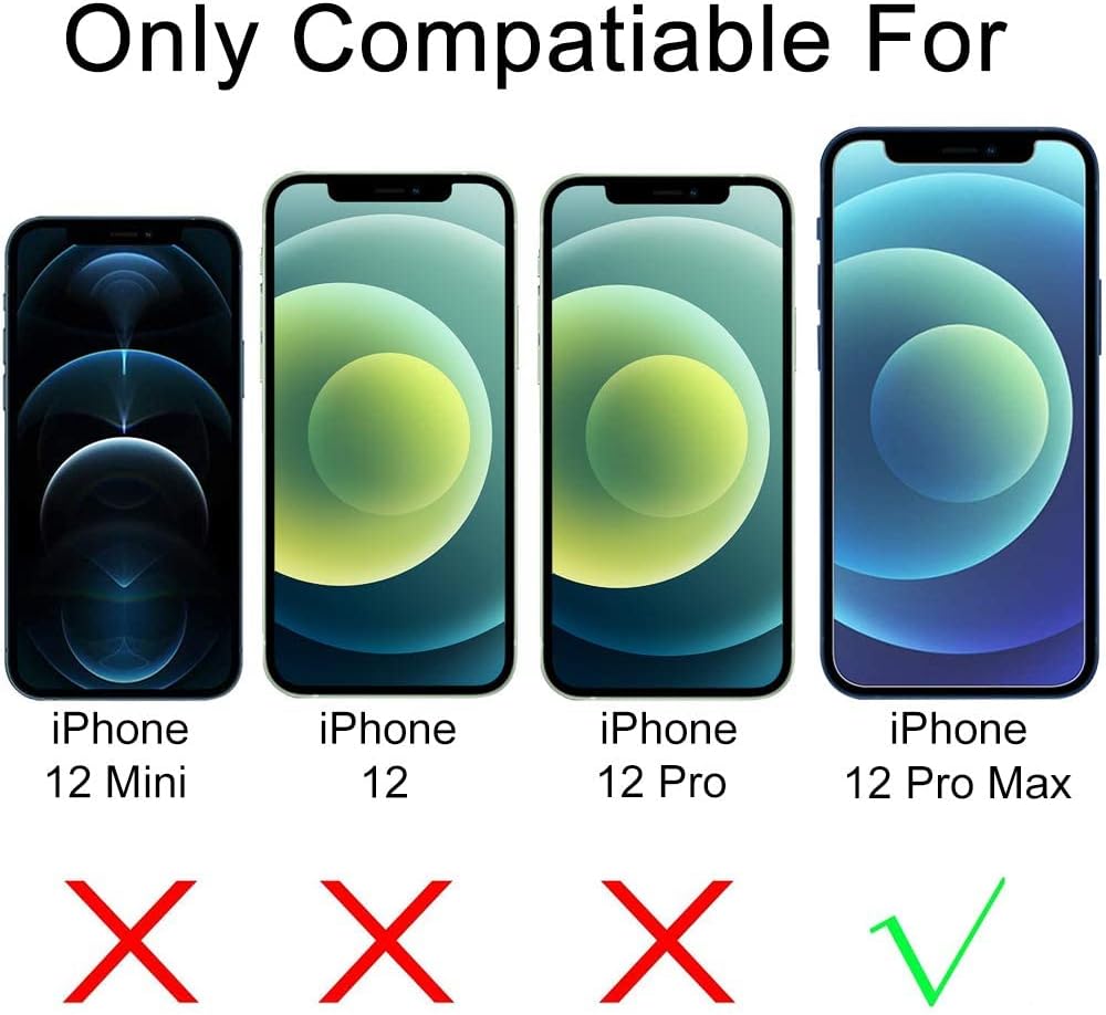 Paquete de 3 protectores de pantalla para iPhone 12Pro Max 6.7 pulgadas con 3 paquetes de protectores de lente de cámara de vidrio templado,