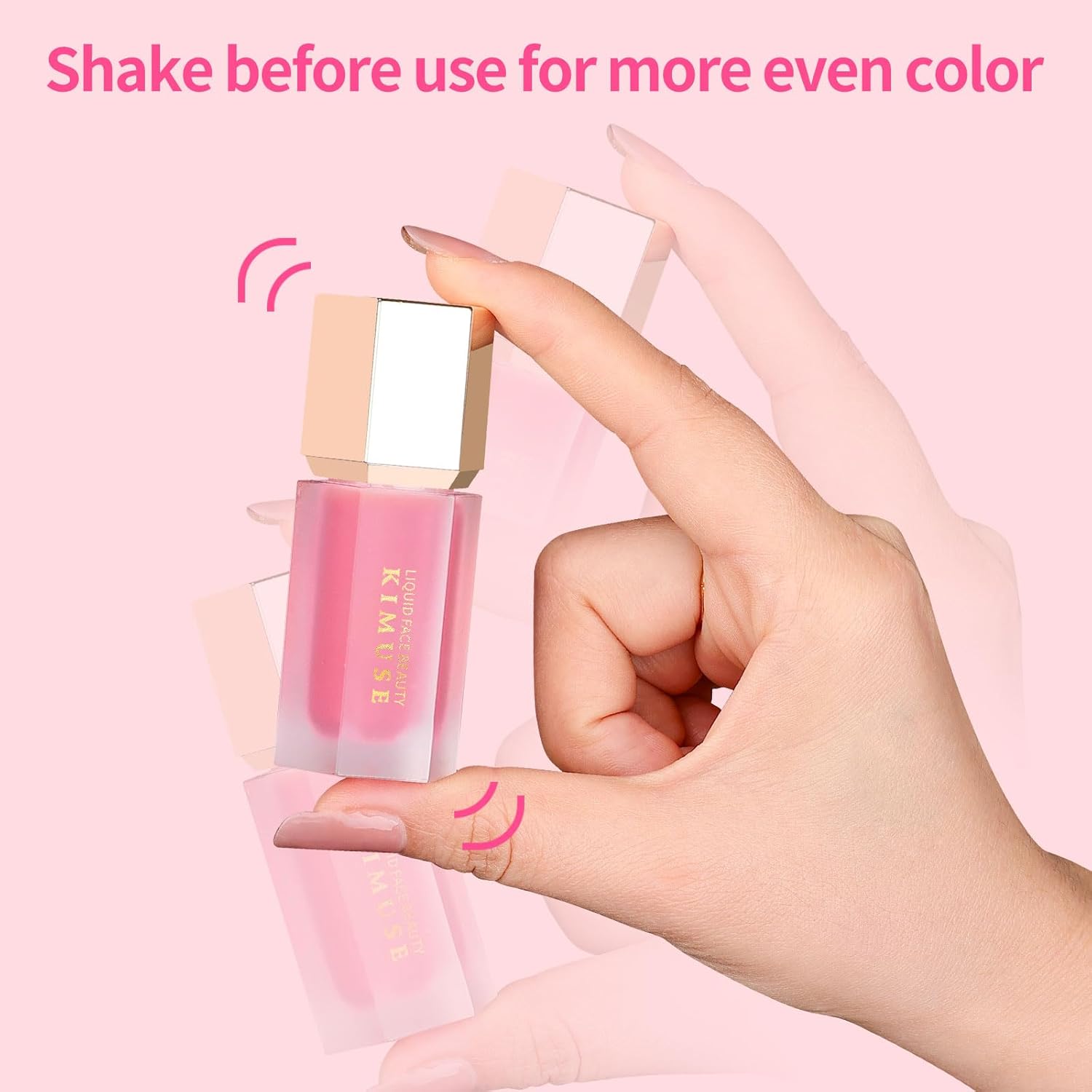 KIMUSE Maquillaje suave color crema, rubor líquido para mejillas, ligero, duradero, a prueba de manchas, aspecto natural, acabado húmedo