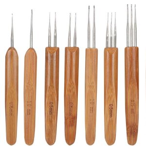 Akozon Juego de herramientas para rastas, 9 piezas de gancho de ganchillo para rastas, kit de agujas de ganchillo para rastas individuales, doble 3 Akozon Juego de herramientas para rastas, 9 piezas de gancho de ganchillo para rastas, kit de agujas de ganchillo para rastas individuales, doble 3