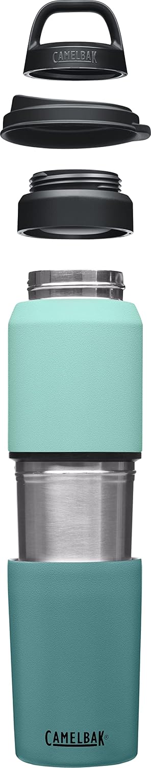 CamelBak Botella de agua y taza de viaje MultiBev – Acero inoxidable aislado