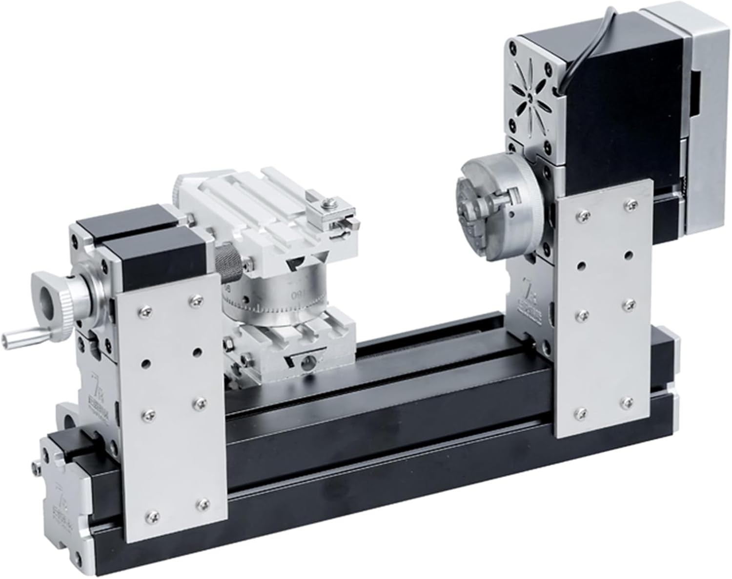 Alta potencia 60 W potente mini metal DIY 4 ejes Torno giratorio Tornos Máquinas herramientas con base 12000 rpm para madera metales blandos