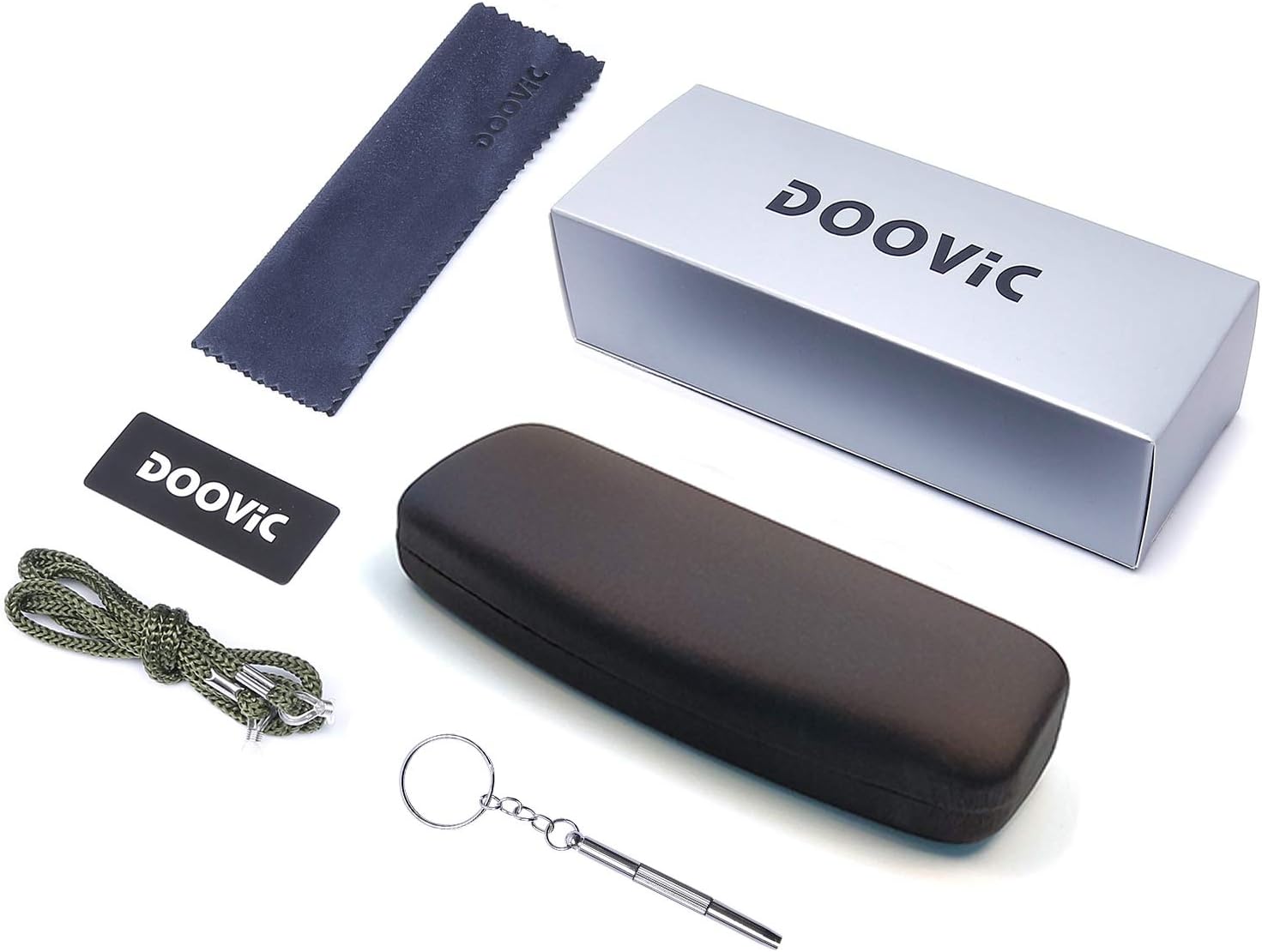 DOOViC Gafas de lectura de moda con diseño de Italia para mujeres y hombres, marcos transparentes con estuche +4.00 de fuerza