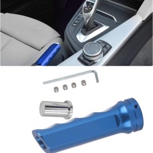 1 funda para freno de mano para modificación de automóvil, 4.9 x 1.3 pulgadas, impermeable, protector de mango de freno de vehículo de metal para 1 funda para freno de mano para modificación de automóvil, 4.9 x 1.3 pulgadas, impermeable, protector de mango de freno de vehículo de metal para