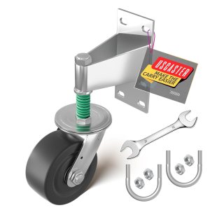 Uscaster Rueda de puerta con capacidad de 1650 libras para columpio de tubo de metal y puertas de madera, rueda de nailon resistente de 8 pulgadas, Uscaster Rueda de puerta con capacidad de 1650 libras para columpio de tubo de metal y puertas de madera, rueda de nailon resistente de 8 pulgadas,