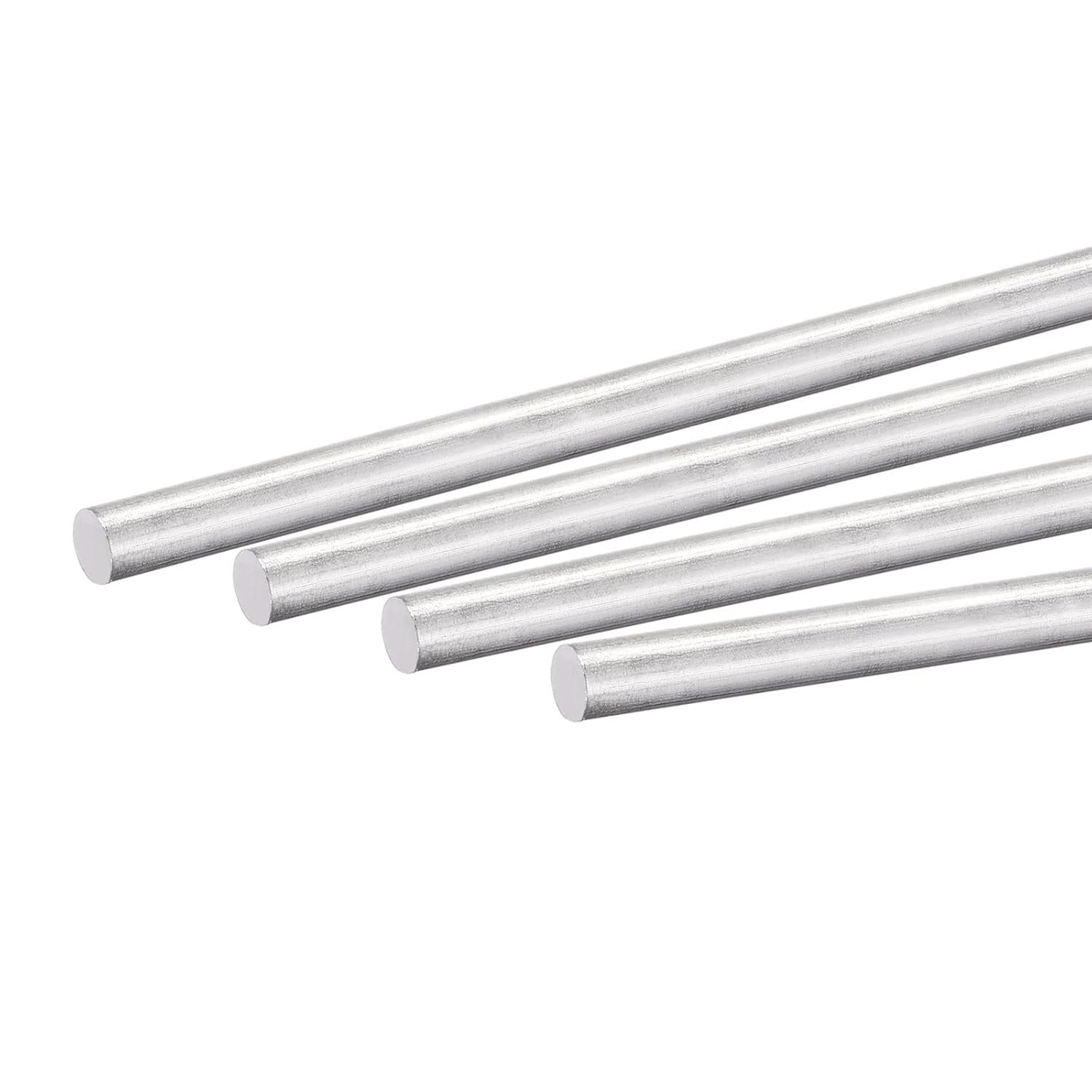 MECCANIXITY Varilla redonda sólida de aluminio de 0.236 in de diámetro, 11.811 in de longitud, para manualidades, paquete de 4 unidades