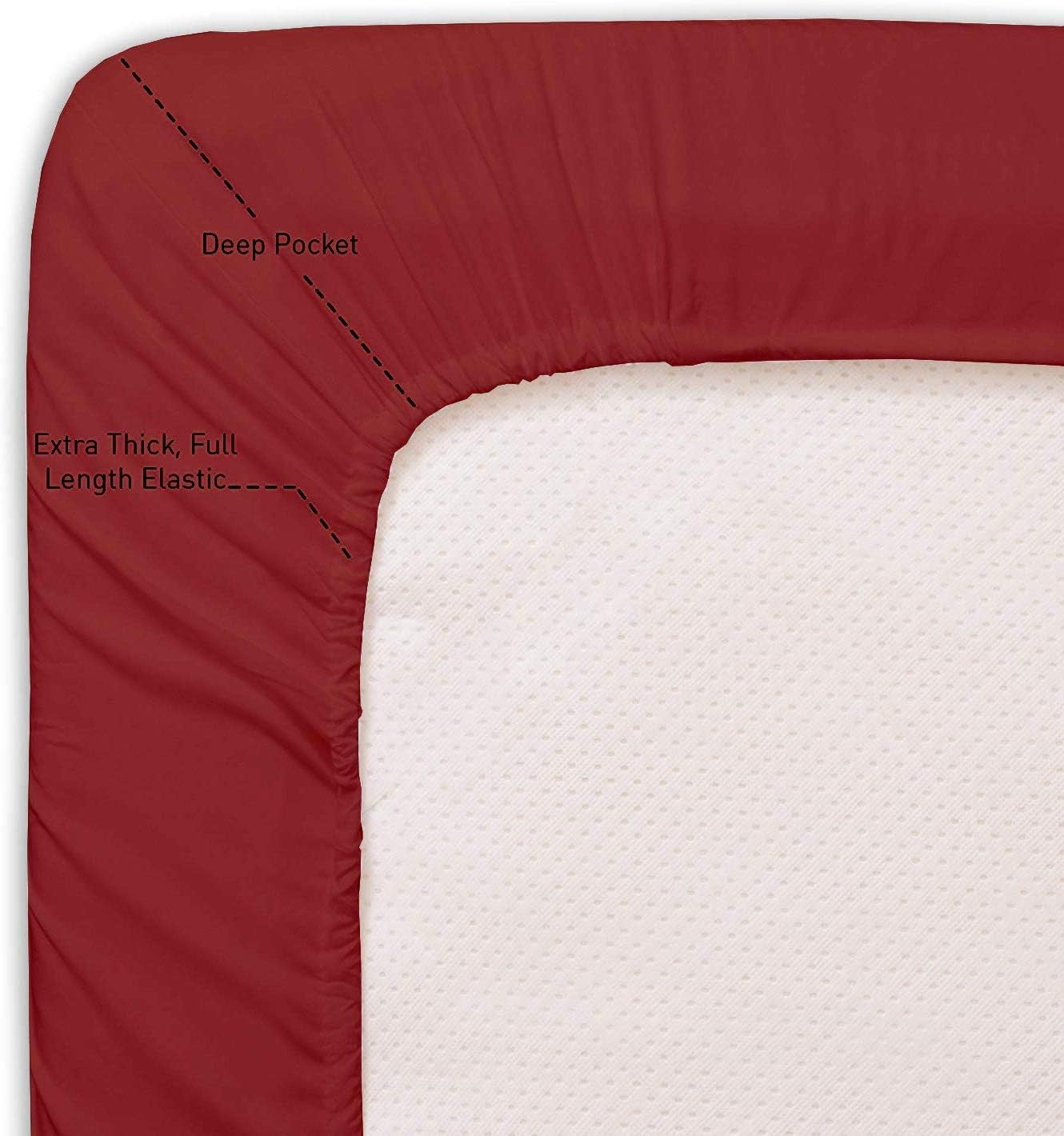 Sábanas para caravana King de 78 x 80 pulgadas, suave microfibra cepillada, juego de sábanas de lujo de 1800 hoteles para cámperes, caravanas y