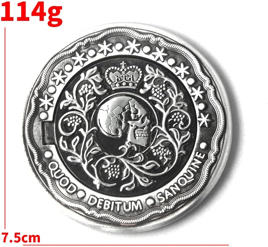 Blood Oath Marker Coin Novelty Metal Coins John Movie Props Cosplay Collecting Coin for Fans for Men Women Teen (Silver Coin)