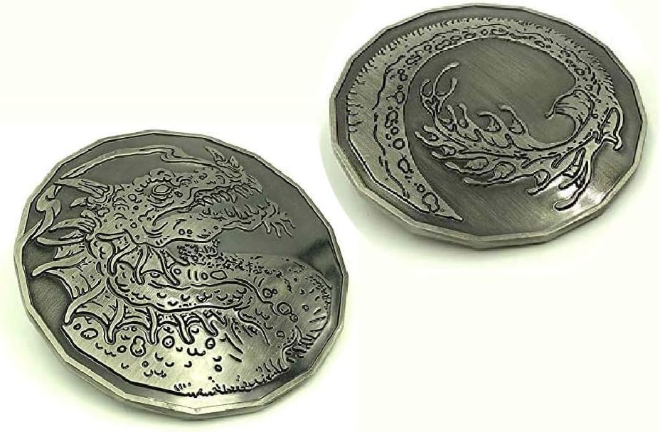 Dragón ahumado adulto (3 pulgadas) Moneda Moneda Monedas Calabozos y Dragones Monedas DND Juego de rol Fichas miniatura Novedad Monedas Dungeon
