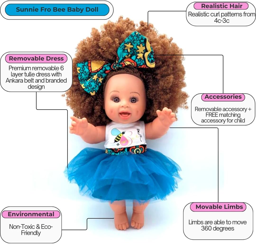 Orijin Bees Baby Bee Dolls (Sunnie Fro Baby Bee) Cosas favoritas de Oprah