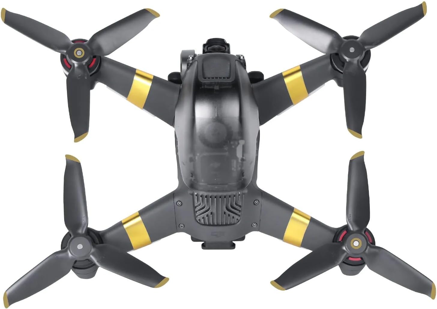 XNasu for D-JI F-PV 5328S Propellers Quick-Release Props with Gift Arm Stickers Drone Accessories (Color  Golden 1 Pair)