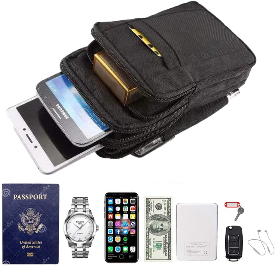 Outdoor Tactical Waist Bag EDC Belt Waist Pouch Security Purse Carrying Case for 11 pro Xs Max 8 7 Plus S9 S8 Or Less Than 7.0 inches Smart Style2