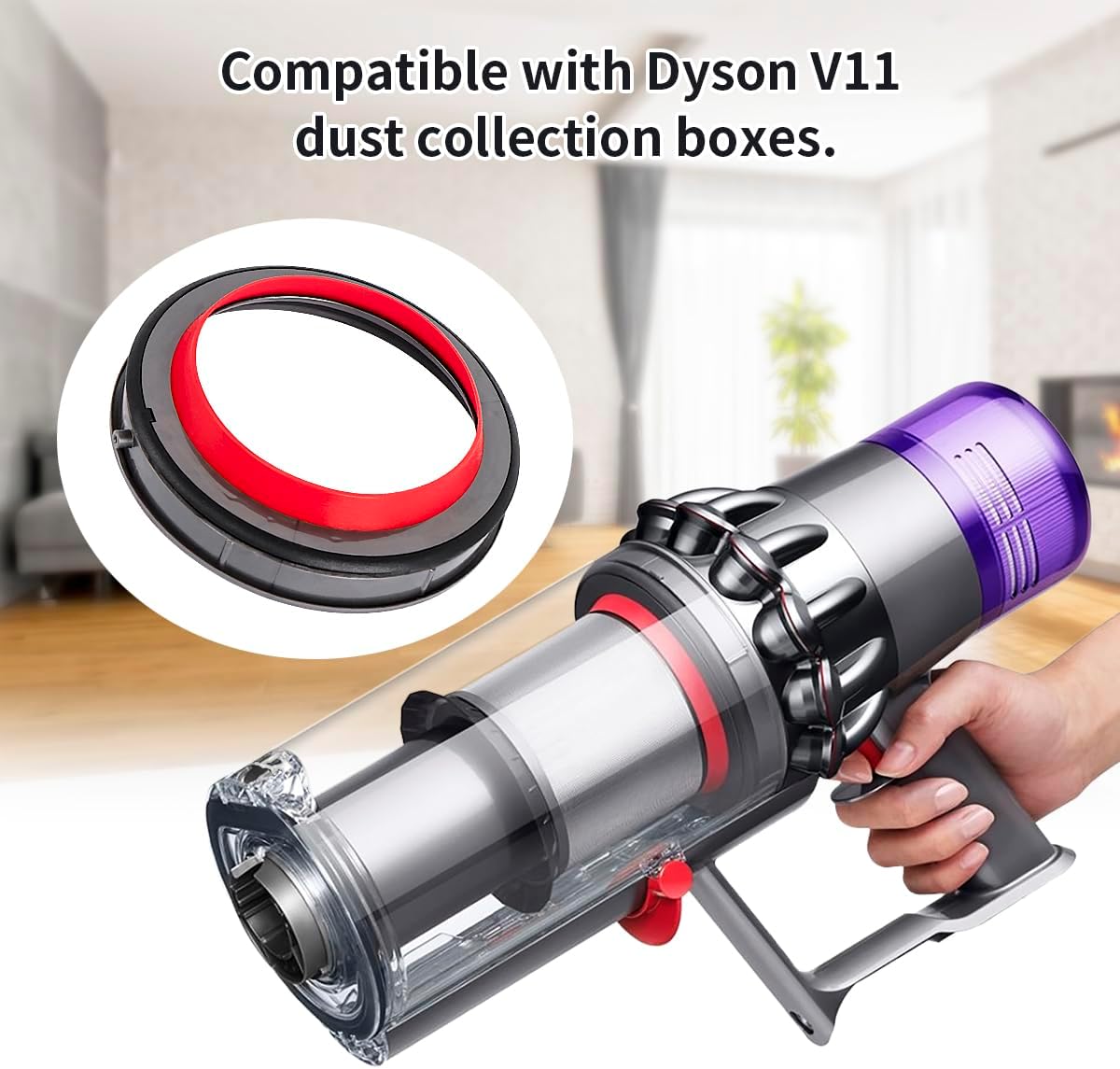 WuYan Repuesto de tapa de depósito de polvo para Dyson V11 V15 SV14 SV15 SV22 Aspiradora Cubo de polvo y taza de suciedad, accesorios de reparación