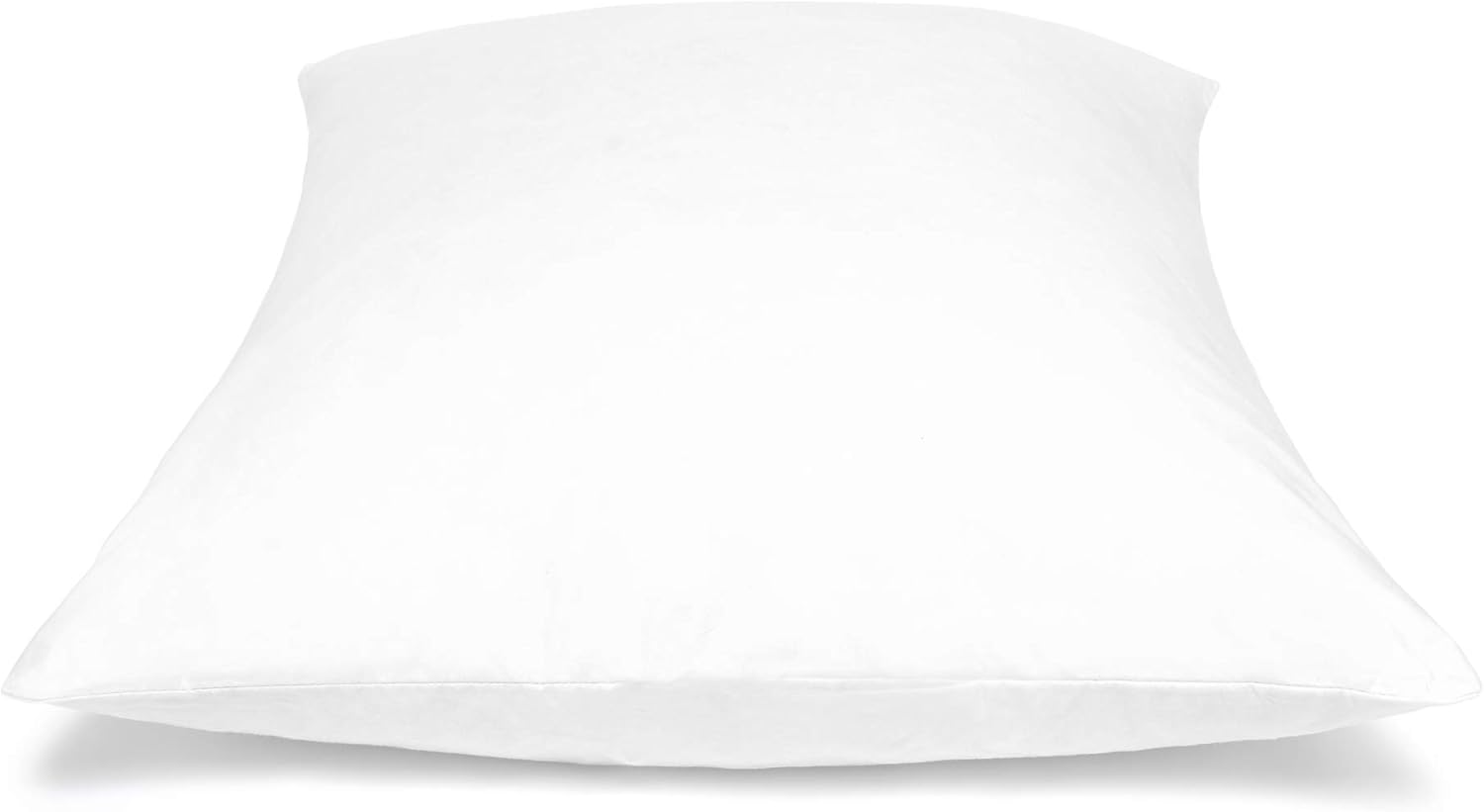 Almohadas de plumas para dormir, funda de algodón, tamaño estándar, paquete de 2