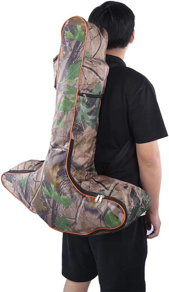 Qiilu Bolsa de ballesta Excalibur Bolsa de ballesta de camuflaje Ballesta Bolsa de almacenamiento de tela de buey en forma de T Bolsa de arco