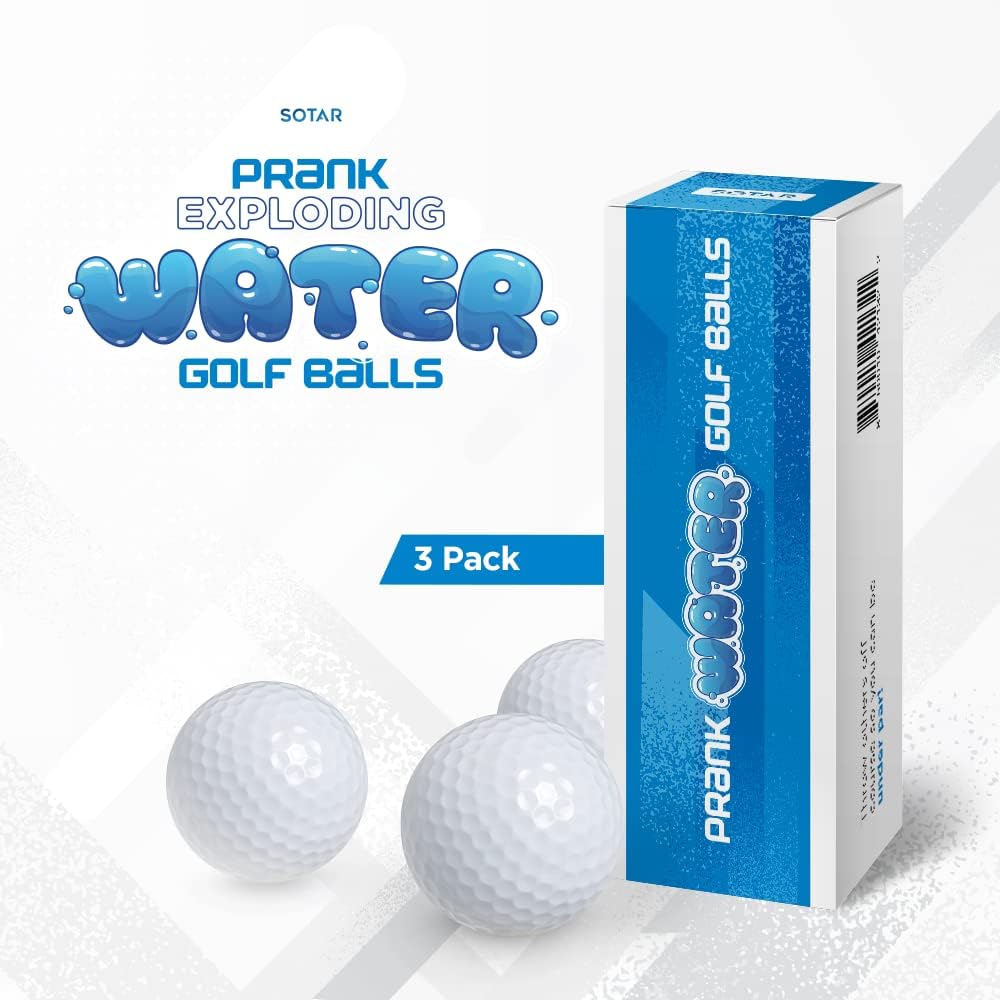 SOTAR – Pelotas de golf para bromas, bolas de truco para rellenar calcetines, regalos de torneo de golf y regalo novedoso para golfistas para