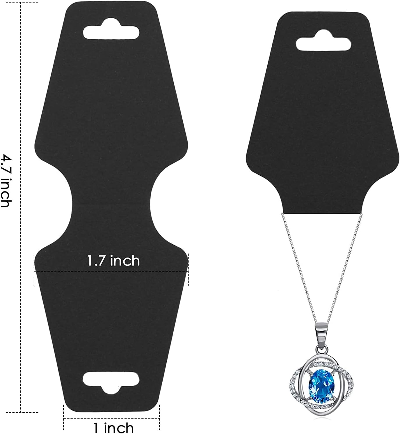 Tarjetas de exhibición de pulsera de encargo Collar Llavero Titular de la tarjeta de joyería Etiquetas colgantes-Tarjeta de visualización de joyería