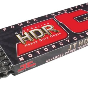 JT Chain JTC428HDR112SL (Serie 428) Cadena de acero negro de 112 eslabones resistente sin junta tórica con enlace de conexión JT Chain JTC428HDR112SL (Serie 428) Cadena de acero negro de 112 eslabones resistente sin junta tórica con enlace de conexión