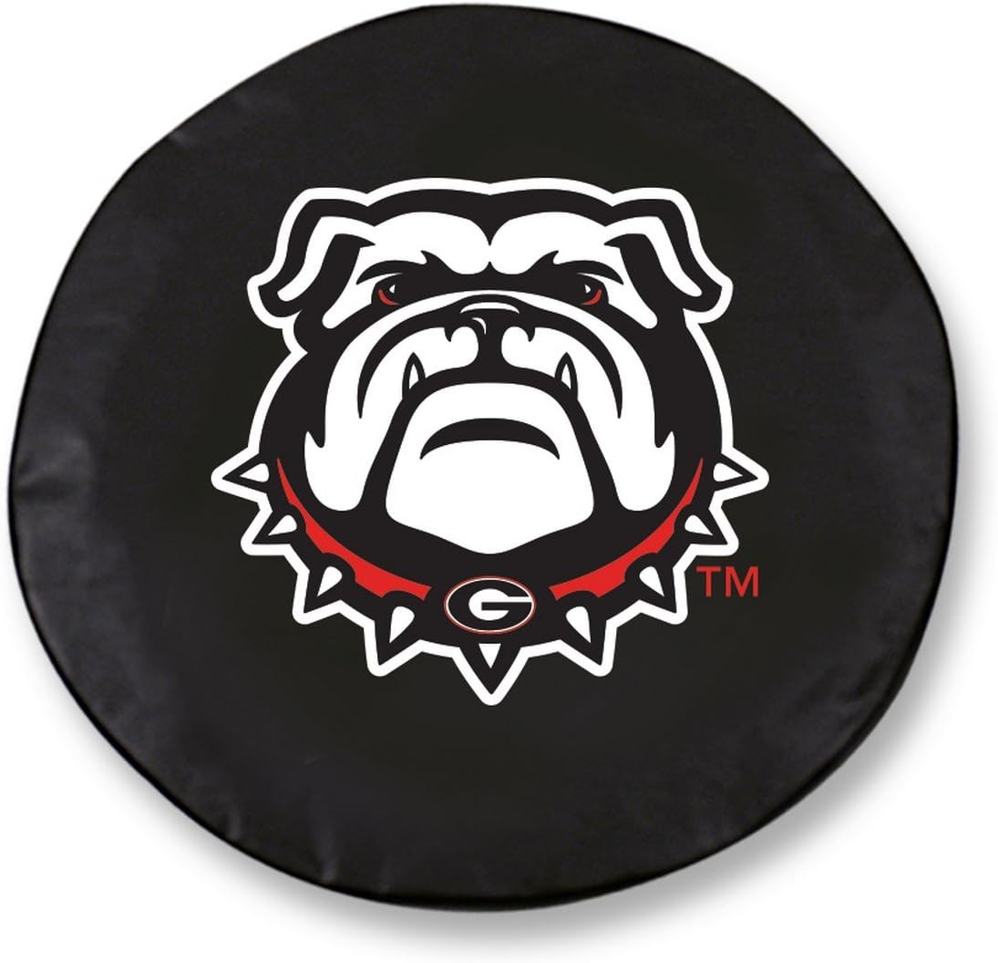 Holland Bar Stool Co. Georgia Bulldogs HBS Dog – Funda de vinilo negro para neumáticos de repuesto (35 x 12.5 pulgadas)