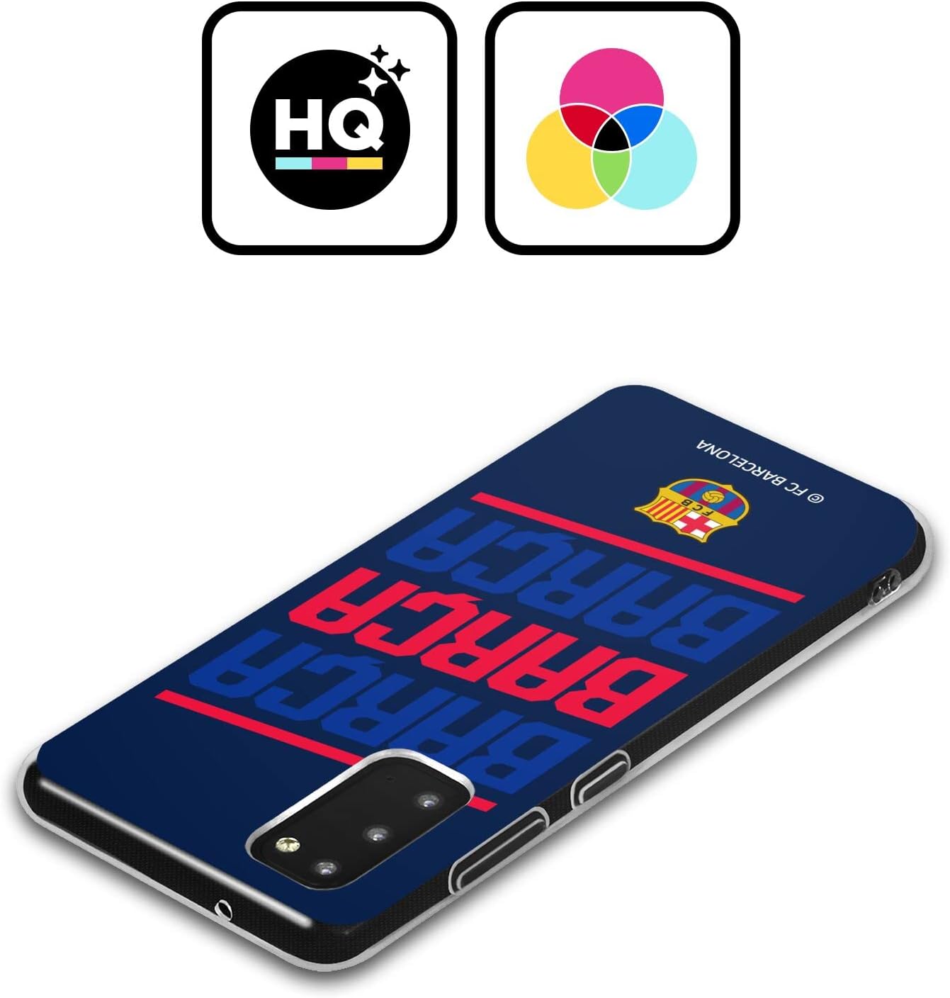Head Case Designs Officially Licensed FC Barcelona Barca Type Graphics Soft Gel Case Compatible with Samsung Galaxy S22 Ultra 5G
