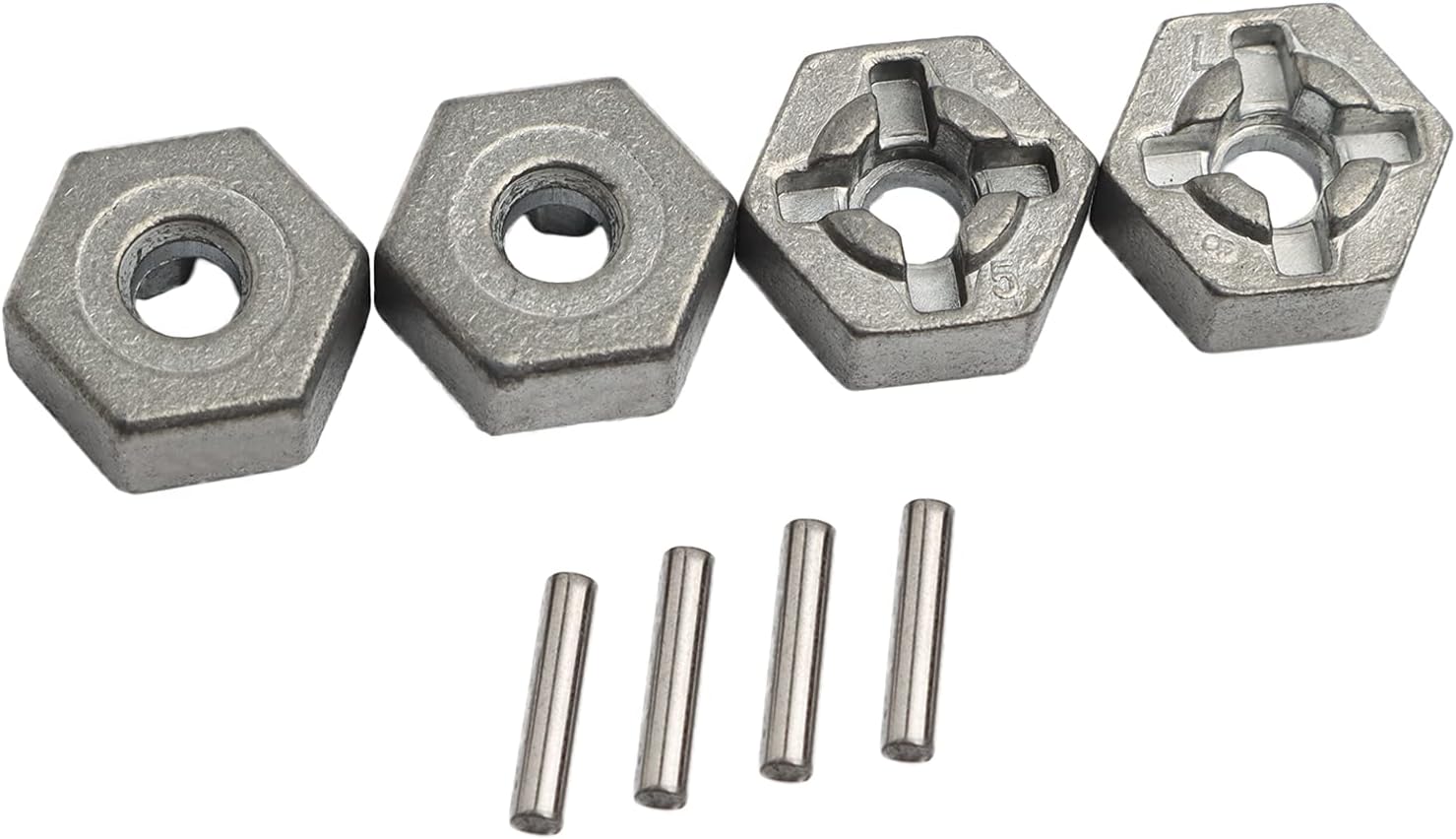 Piezas de repuesto Aleación de aluminio Rueda Hub Hex 25-ZJ09 LG-ZJ09 920-ZJ09 para 110 9125 9155 9156 S920 S921 RC Coche (4 PCS)