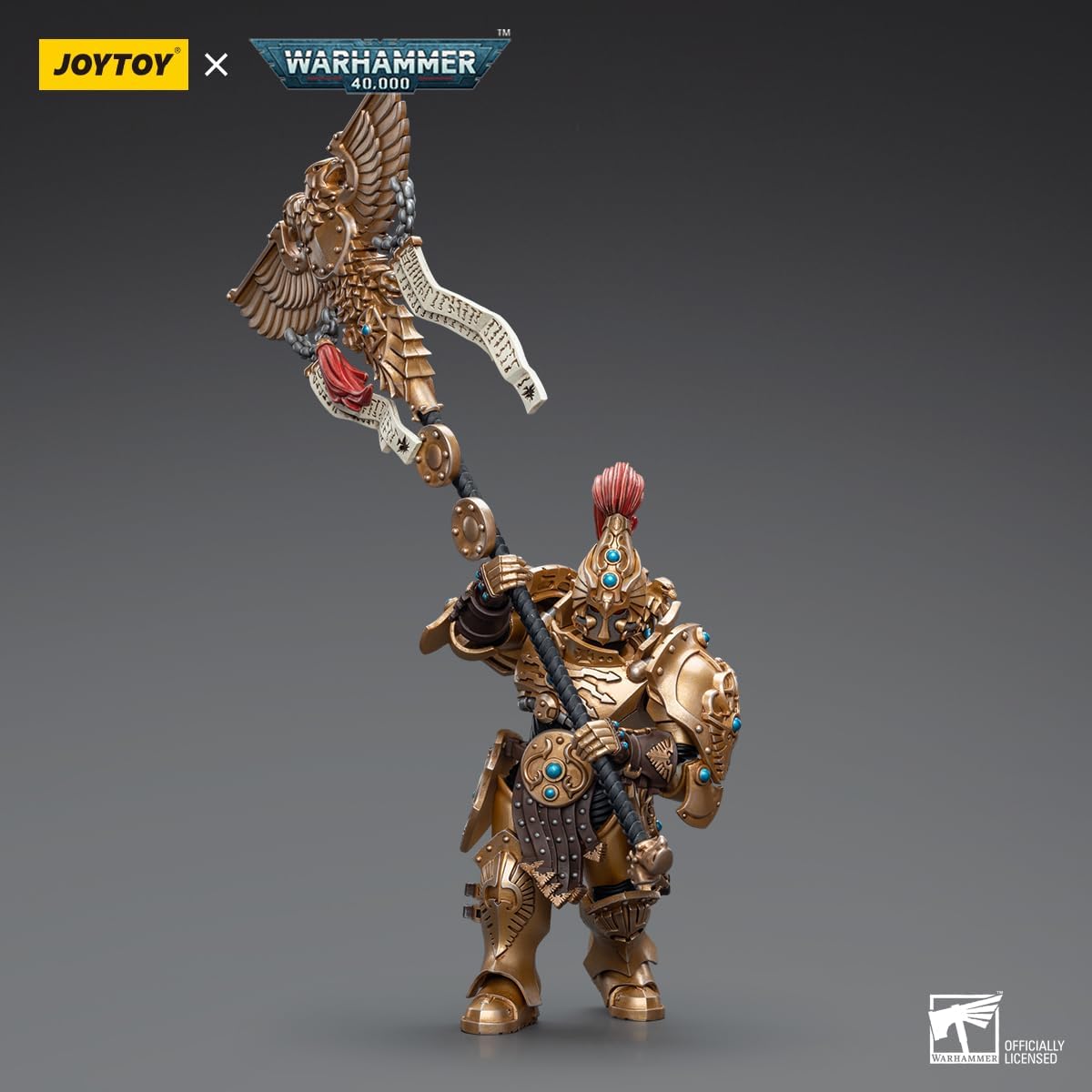 Joytoy Warhammer 40K Mecha 118 Figuras de acción Mecha Joy Toy Adeptus Custodes Vexilus Praetor